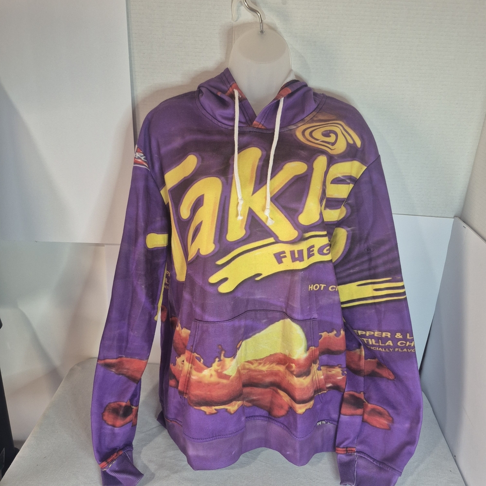 Fuego Purple and Yellow Hoodie